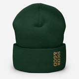 Soccer &God Zest Cuffed Beanie