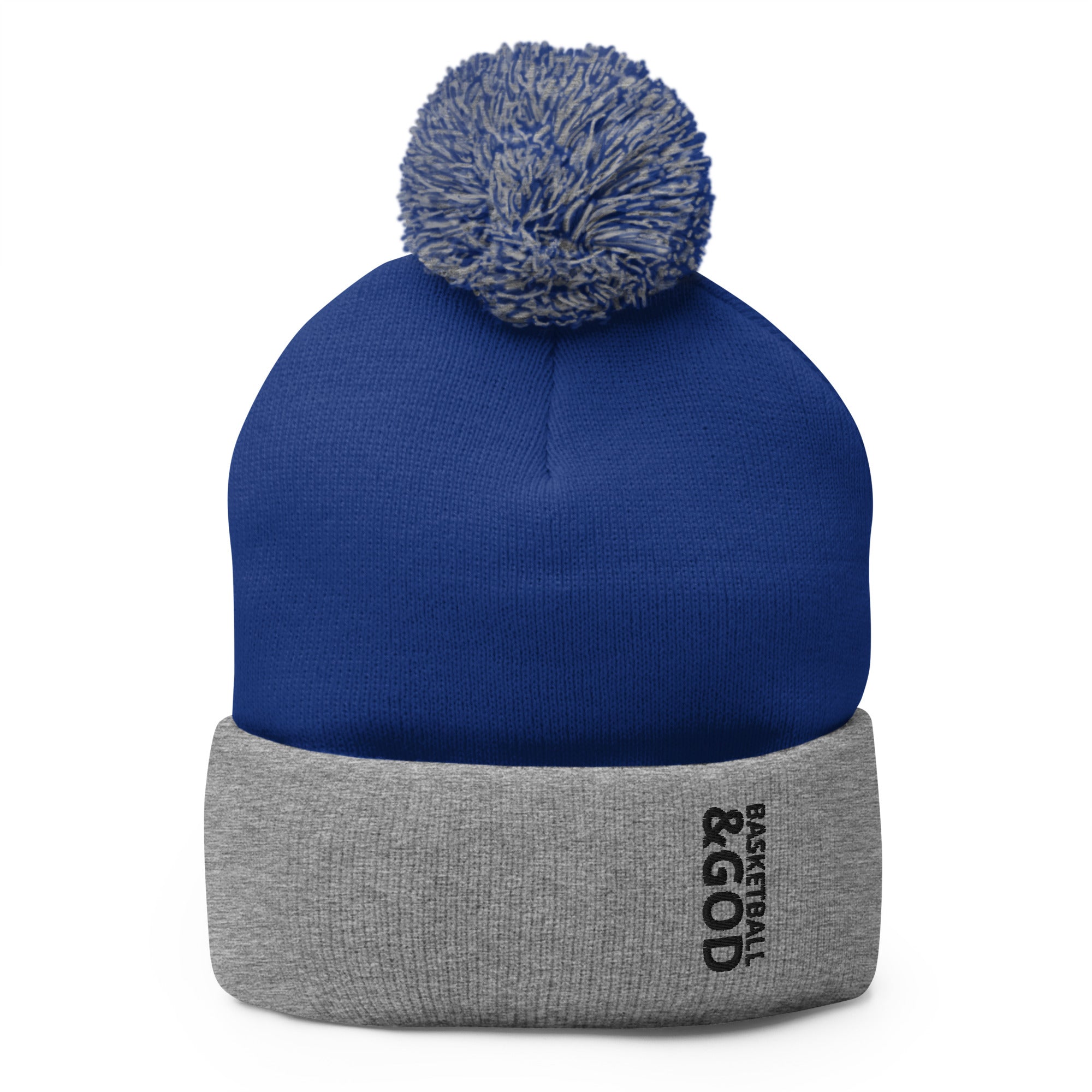 Basketball &God Onyx Pom-Pom Beanie