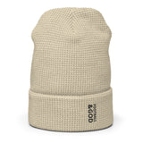 Football &God Vertical Onyx Waffle Beanie