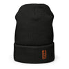 Spikeball &God Vertical Orange Waffle Beanie