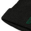 Baseball &God Vertical Evergreen Waffle Beanie
