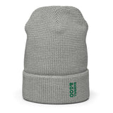 Baseball &God Vertical Evergreen Waffle Beanie