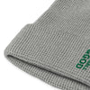 Baseball &God Vertical Evergreen Waffle Beanie