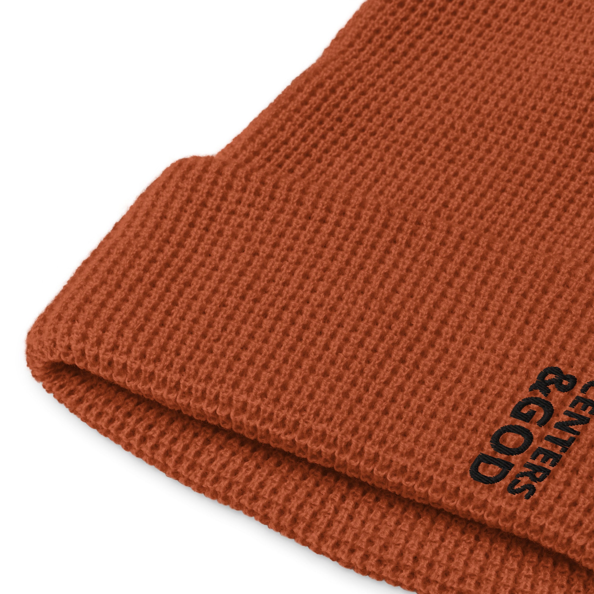 Centers &God Vertical Onyx Waffle Beanie
